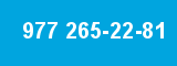 977 265-22-81